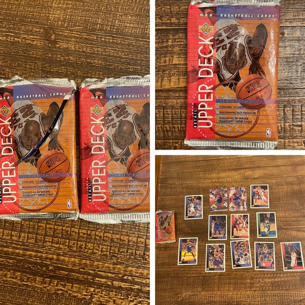 (2) Series 2 NBA trading cards 1993